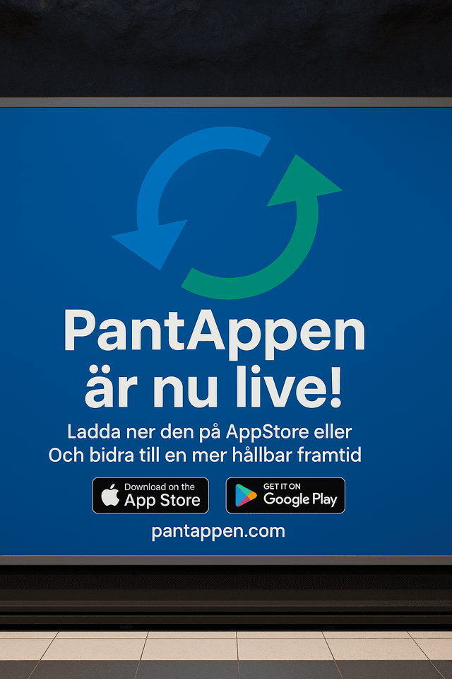 Pantappen kampanj i tunnelbanan - Panta mera för en grönare stad